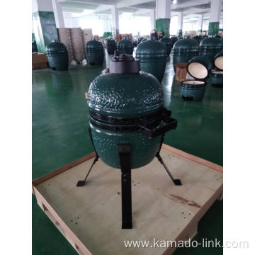 13inch mini kamado bbq grill green color